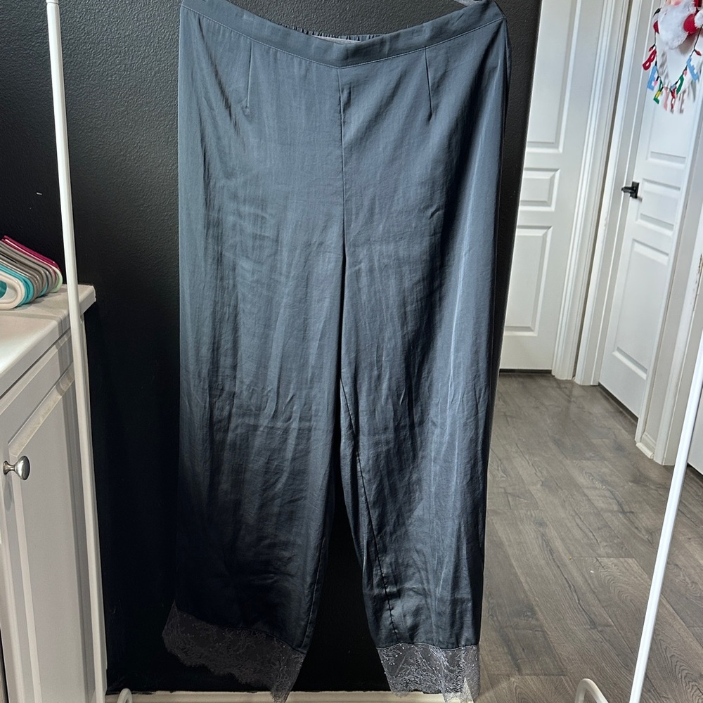 Victoria's Secret Gray Satin Pants